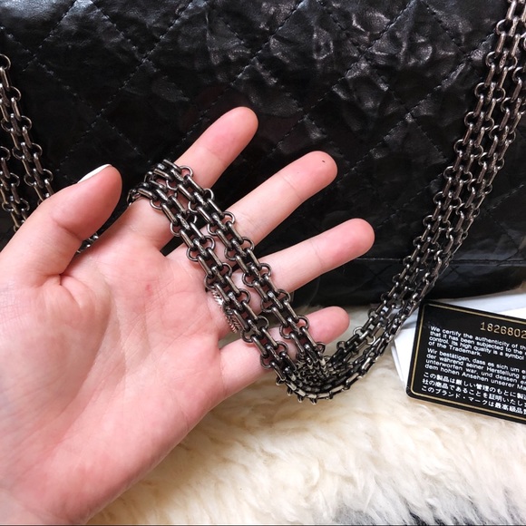 🦄UNICORN 🦄 CHANEL MAXI Crumpled Lambskin Reissue - Picture 7 of 11